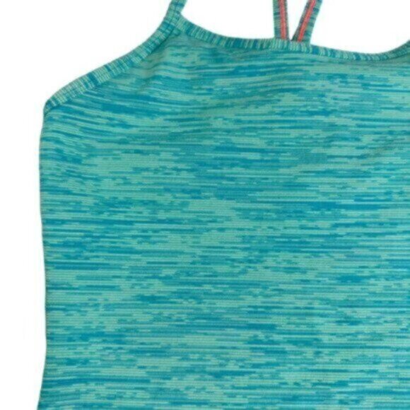 Iviva | Girls Power Y Tumblin Skinny Stripe Racerback Tank Top Size 12 - Picture 2 of 7